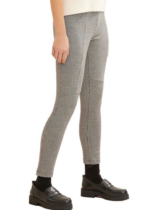 Dama Tesatura Pantaloni Carou Bej
