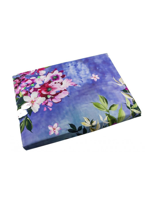 Tac Set Husă de Pilotă Dublă cu 4 Fețe de Pernă & 1 Cearsaf 200x220 Violet
