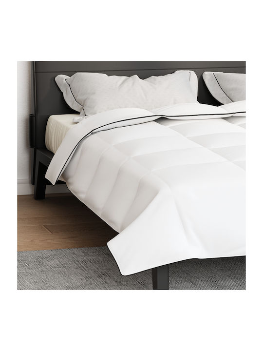 vidaXL Плик за Завивка Кинг Сайз 260x220 Бял