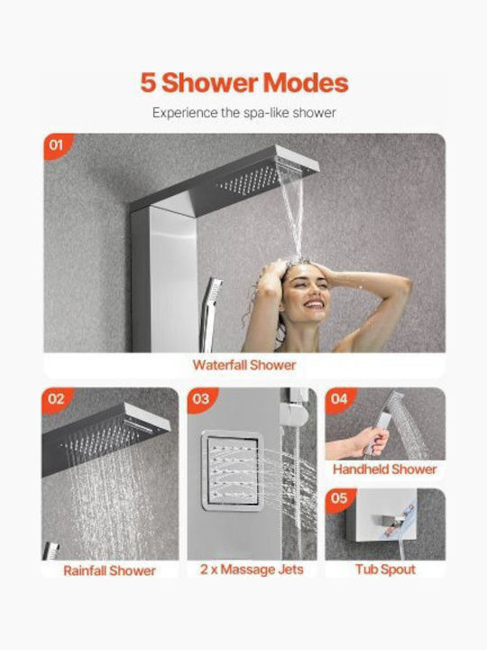 Vevor Shower Column without Mixer Gray