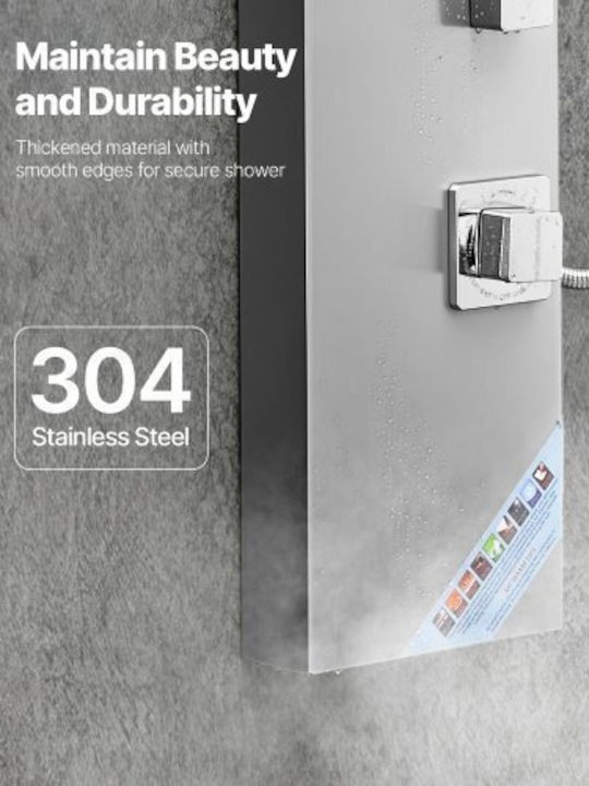 Vevor Shower Column without Mixer 134.5cm Gray