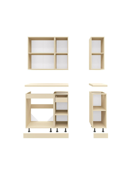 Set Dulapuri de Bucătărie Suspendate & de Podea Sonama 120x47x84buc