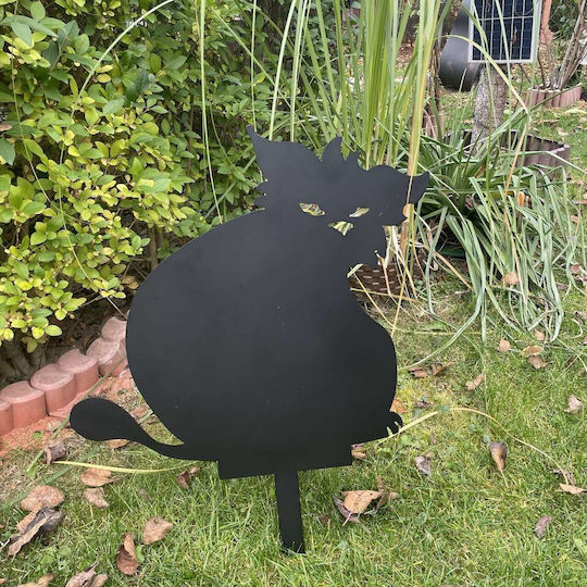 Garden Decoration Pot Krodesign Big Cat Kro-1141 Metal Height 63 Cm