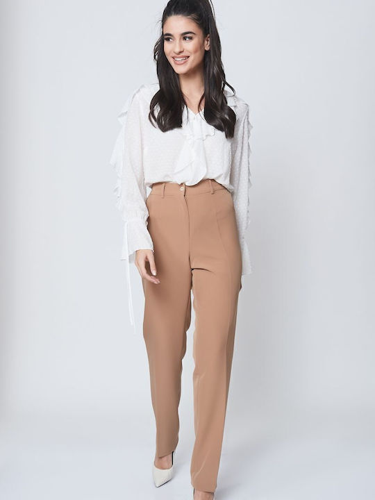 Dama Tesatura Pantaloni Camel