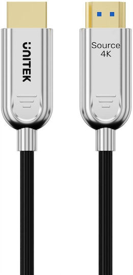 Unitek HDMI 2.0 Premium High Speed 4K 60Hz HDR Cable HDMI male - HDMI male 20m Μαύρο