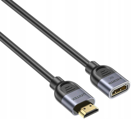 Unitek Cable HDMI male - HDMI female 1m Μαύρο