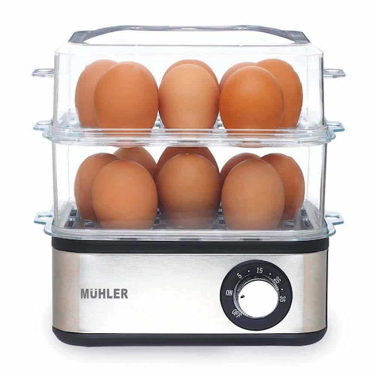 Muhler Egg Cooker 16 Positions 500W Gray
