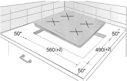 Beko Autonomous with Child Lock Function 58x51εκ.