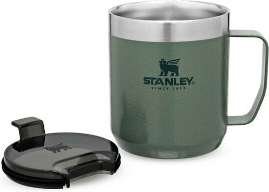 Stanley Classic Legendary Camp Mug Glass Thermos Stainless Steel BPA Free 350ml Hammertone Green