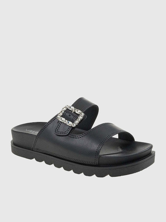 Sandale Casual Damă Flatforme Negre