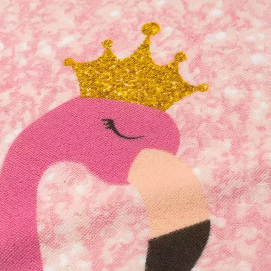Παιδική Πετσέτα Θαλάσσης Κορίτσια Unicorn Flamingo Ροζ