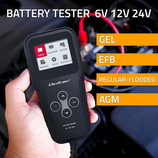 Qoltec Ψηφιακό Battery Tester