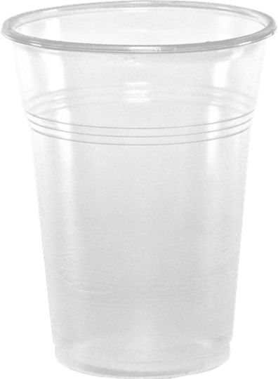 Plastika THrakis Einwegbecher Kunststoff Transparent 400ml 50Stück