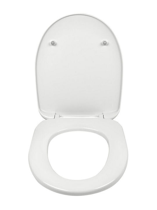 EVIOP Bakelite Soft Close Toilet Seat White 35cm