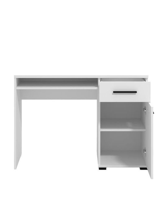 Γραφείο Tales Ξύλινο Opaque White 108x50x77εκ.