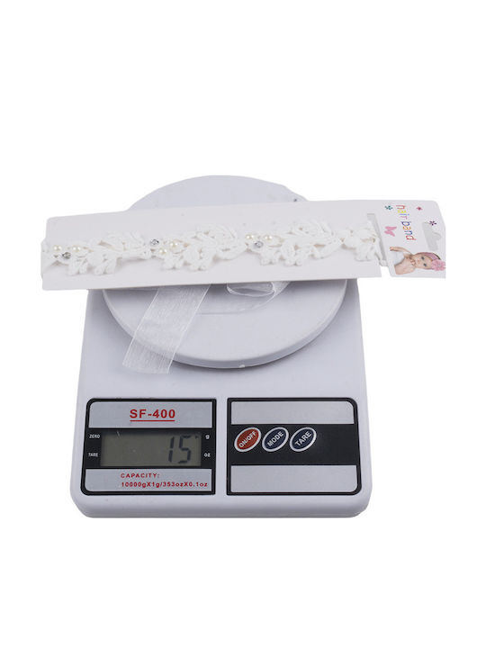 Brims and Trims Baby Headband White 1pc