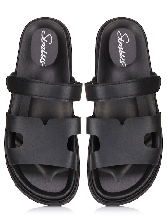 Women's Flat Sandals Sporty in Black Color