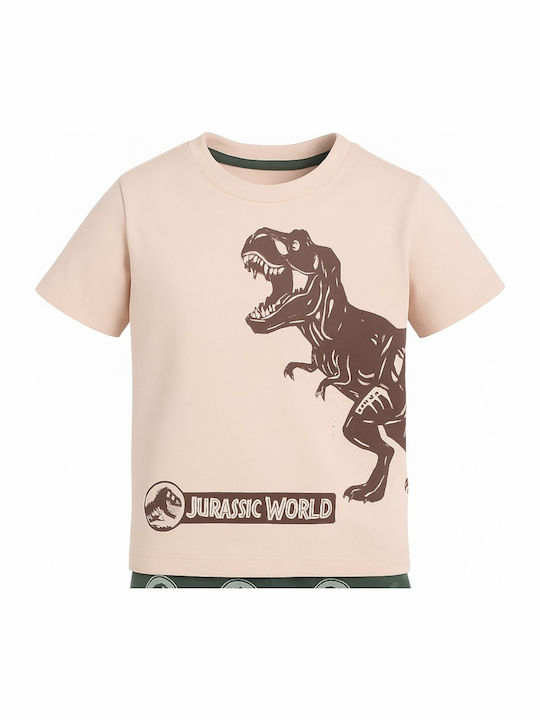 Disney Παιδική Πιτζάμα Καλοκαιρινή Λευκή World Disney Παιδική Πιτζάμα Καλοκαιρινή Λευκή World