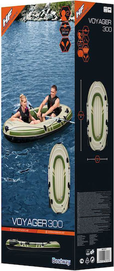 Bestway Inflatable Boat for 2 Adults Green with Paddles 243x102cm