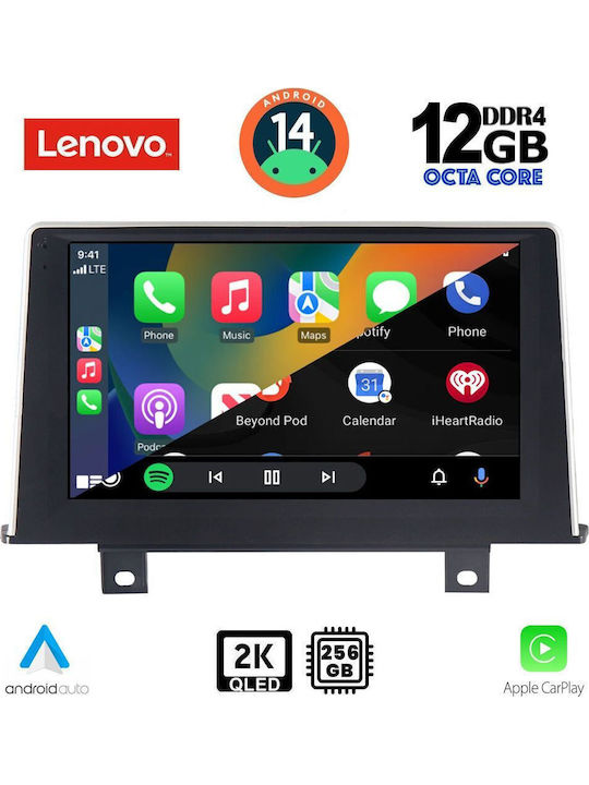 Lenovo Car Audio System for BMW Series 1 / X1 / X3 / X4 2011-2016 (Bluetooth/USB/WiFi/GPS/Apple-Carplay/Android-Auto) with Touch Screen 9"