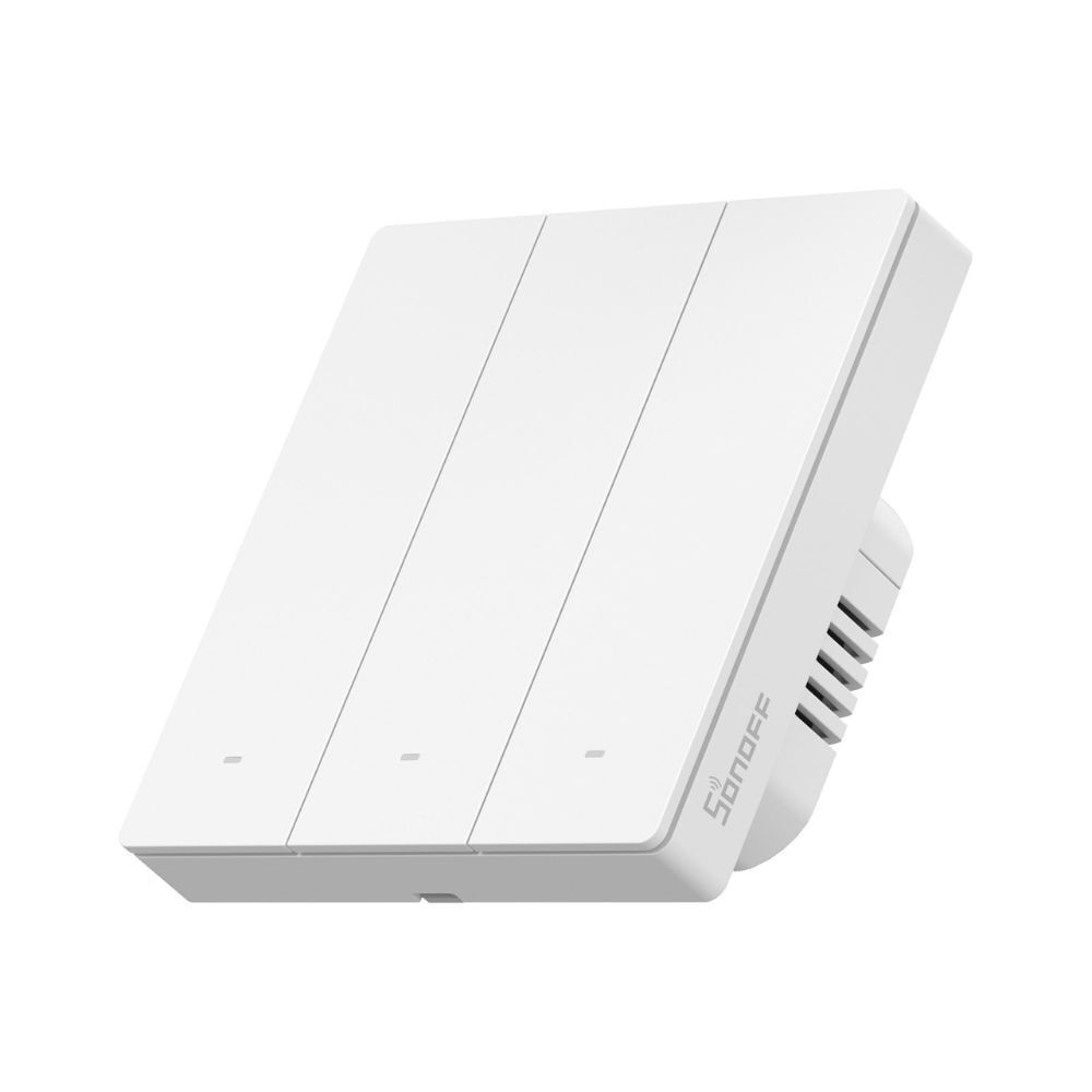 Sonoff Zbm53c80w Διακόπτης Τοίχου Αφής Wi-Fi Τριπλός με Πλαίσιο Λευκός