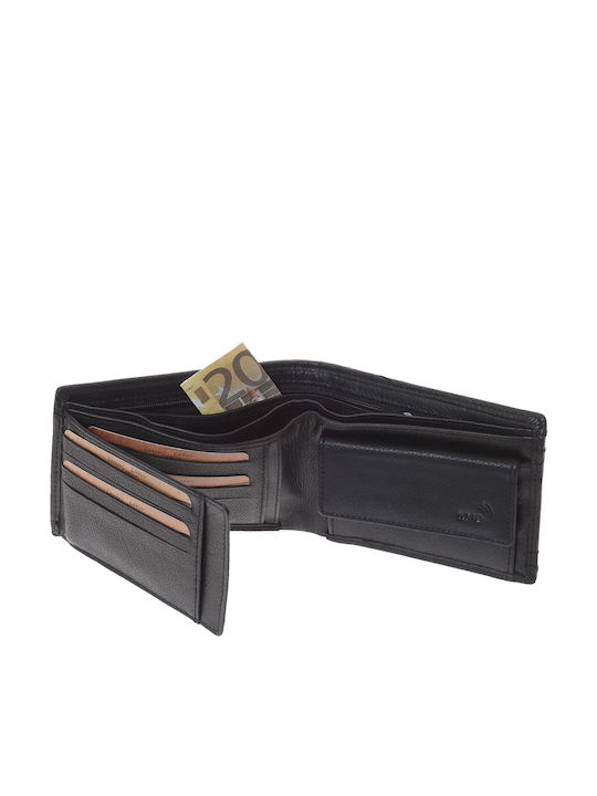 Кожен Мъжки Портфейл С RFID Черен