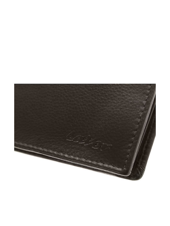 Leather Men's Wallet Classic with RFID Brown