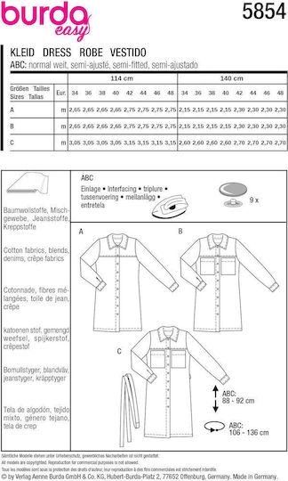 BurdaStyle Buton de Cusut din textil