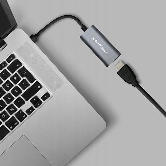 Qoltec 50331 Convertor USB-C Masculin în HDMI Feminin