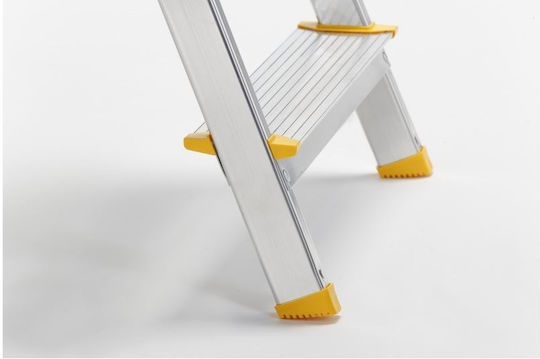 Scară pliabilă Alve 1914, 4 trepte, aluminiu, 148 cm, capacitate de încărcare 125 kg