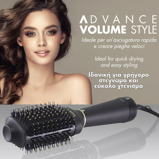 Beper Ceramic Electric Brush for Straightening and Curls 1200W