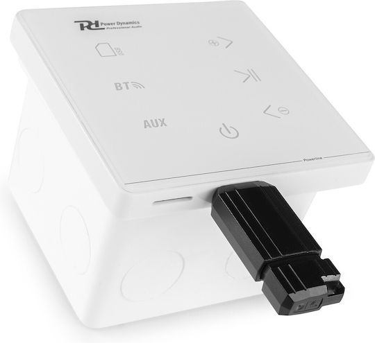 Powerline A50w Amplificator Încorporat De Perete 20w Rms Bluetooth Usb Sd Alb Power Dynamics