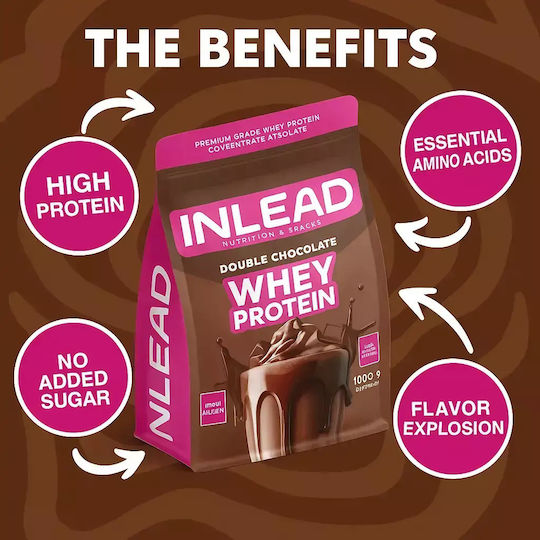 Inlead Nutrition Whey Protein Protein Whey with Flavor Chocolate Nougat 1kg