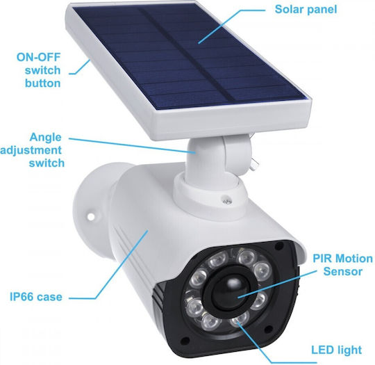 Cameră de Supraveghere Falsă Cee Solar Led Light Sol1800s