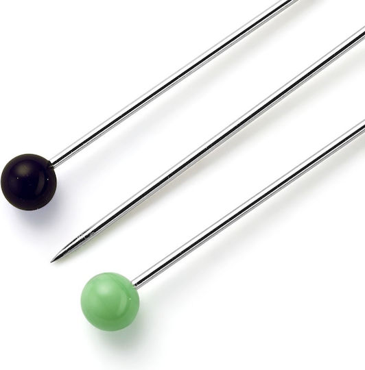 Ace Pins Glass Head Multicolor Size 9 Length 30 Mm Prym 029216