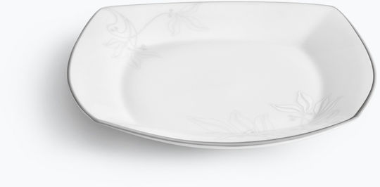 Ionia Genesis Gravy Boat din Porțelan Albă 1pcs