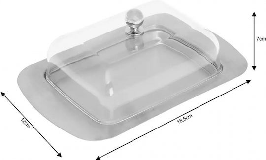 Kinghoff Stainless Steel Butter Dish Lid