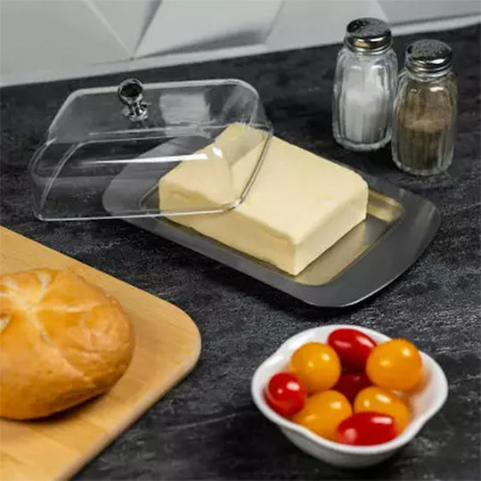 Kinghoff Stainless Steel Butter Dish Lid