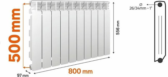 Fondital Aluminum Radiator Body