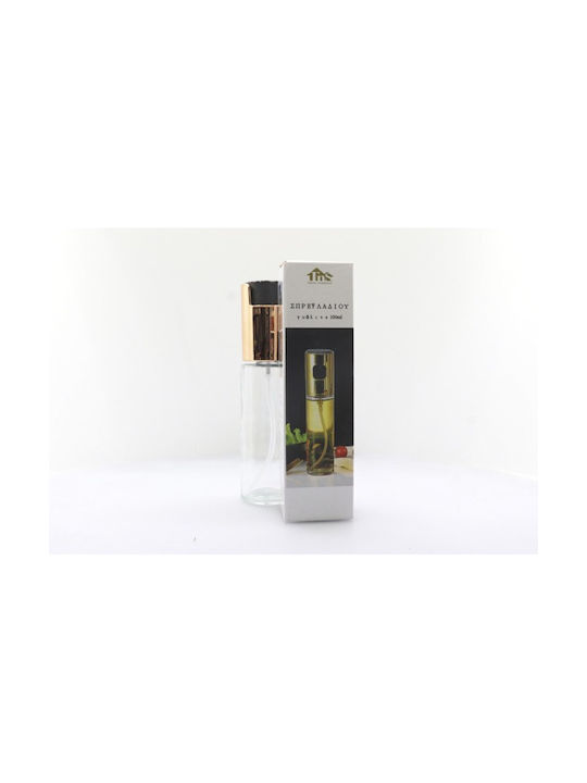 TnS Δοχείο Λαδιού Σπρέι Γυάλινο 100ml Silver