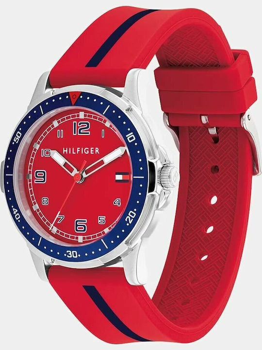 Tommy Hilfiger Παιδικό Αναλογικό Ρολόι 34mm Κόκκινο
