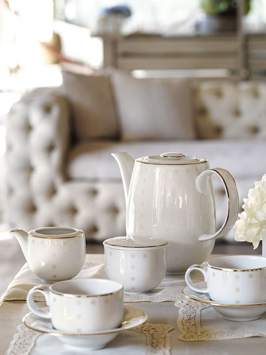 Ionia J Adore Cup Coffee Porcelain White 75ml