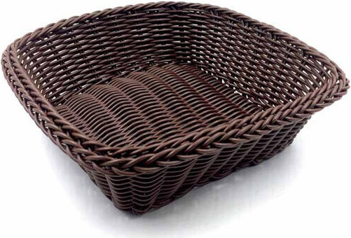 Homestyle Bread Basket Wicker Brown 24x24x24cm