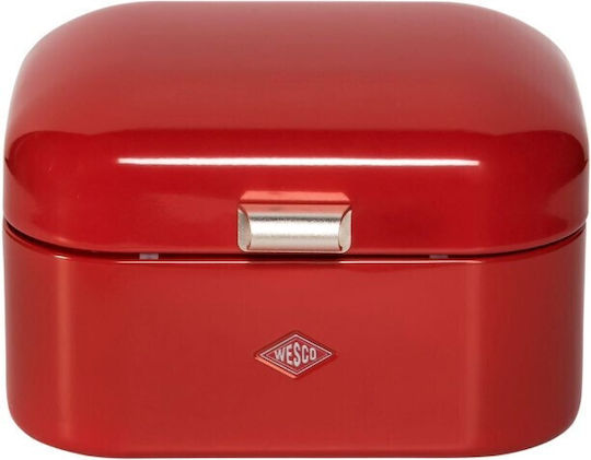 Wesco Ψωμιέρα Μεταλλική Κόκκινη 28x17x22cm