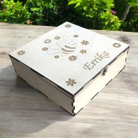 Strawberry 3D Handmade Memory Box made of Wood
