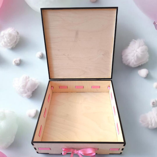 Strawberry 3D Memory Box made of Wood for Girl