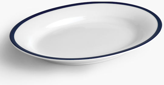 Ionia Mediterraneo Servierplatte Oval Porzellan Weiß 26cm 1Stück