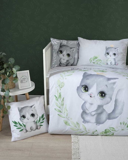 Detexpol Baby Bettbezug Set mit Kissenbezug Gray 100x135cm.