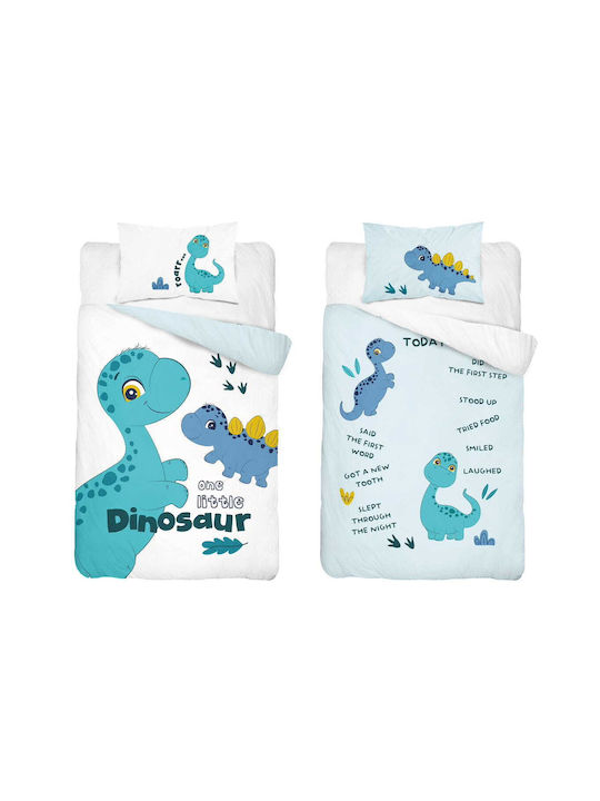 Detexpol Baby Duvet Cover Set With Pillowcase Light Blue 90x120cm