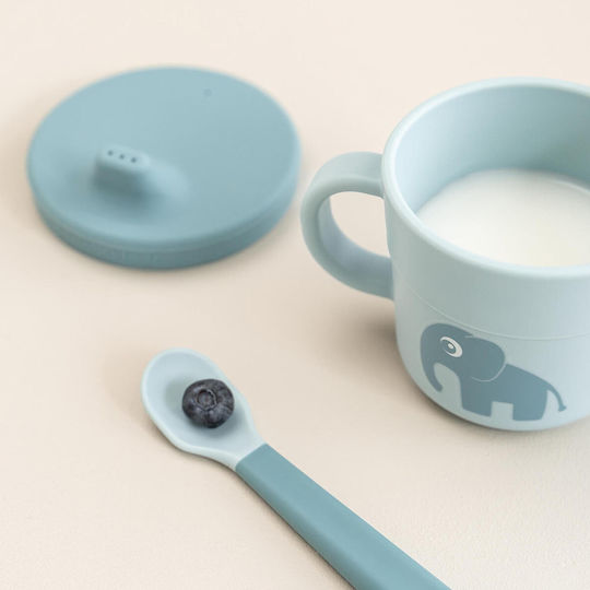 Done by Deer Baby Cup Elphee made of Plastic Blue 215ml